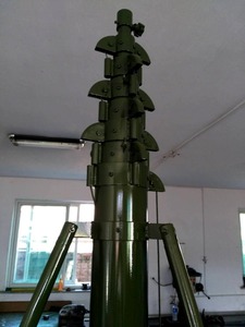 Mástil telescópico de 60 a 65 pies con soporte para antena gsm y manivela - Product Image 3