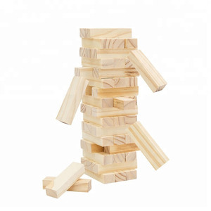 Jouet de construction en <span class=keywords><strong>bois</strong></span> <span class=keywords><strong>Tour</strong></span> à empiler - 50 pièces Blocs d'empilage numérotés Ensemble éducatif sur le thème des bâtiments modernes - Product Image 5