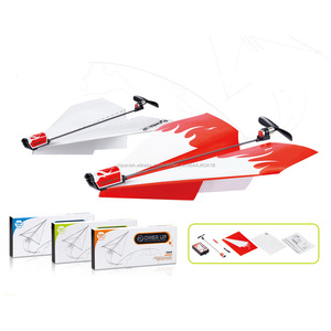 Juguetes de los niños nuevo motor eléctrico plegable modelo de papel de DIY hot spot potencia juguetes avión de papel - Product Image 2