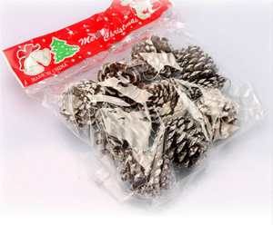 Tự nhiên Frosted Pine Cone Giáng Sinh Cây Treo Đồ Trang Trí - Product Image 2