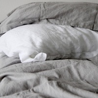Linge de lit 100% linge de lit en lin français lavé à la pierre/ensemble de literie drap de lit et housse de couette