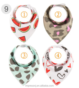 Réversible Coton <span class=keywords><strong>Bandana</strong></span> Bébé <span class=keywords><strong>Dentition</strong></span> Bavoirs - Product Image 3