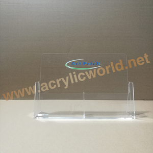 Soporte de exhibición de folletos de acrílico A5 de 2 niveles personalizado/soportes de folletos - Product Image 5