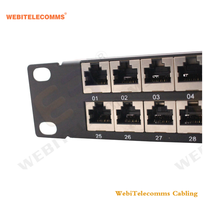 Сетевая коммутационная панель 1U FTP CAT6A на 48 портов