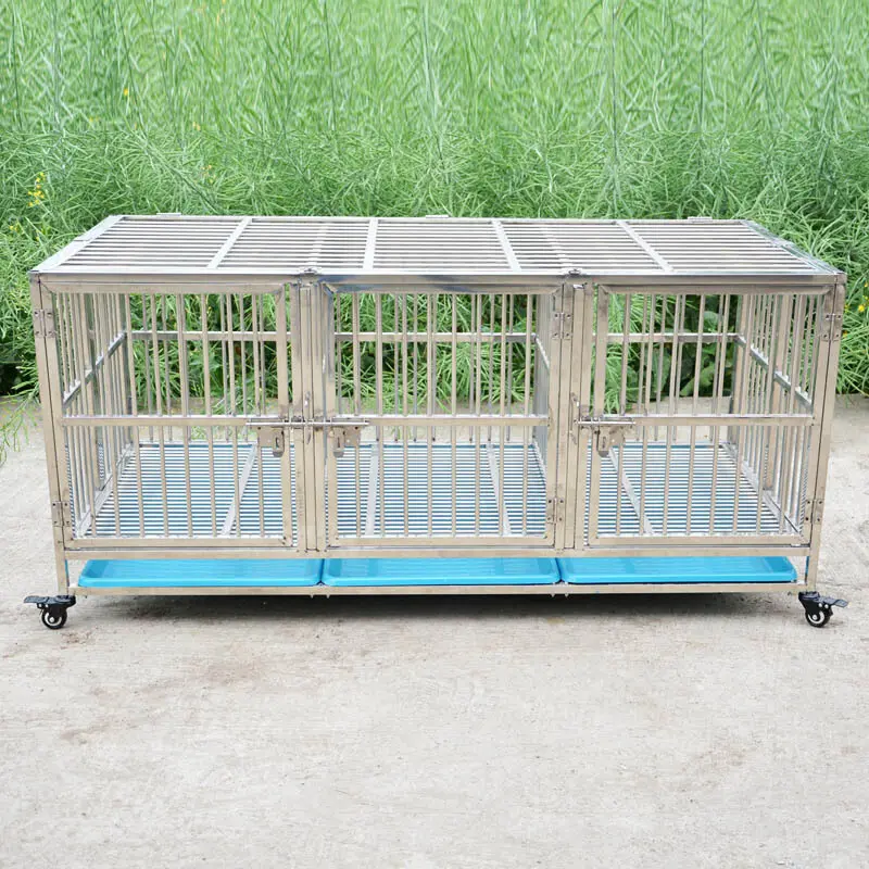 Roestvrij Staal Huisdier Kooi Multilayer Custom Size Grote Modulaire Hond Kooi Kennel