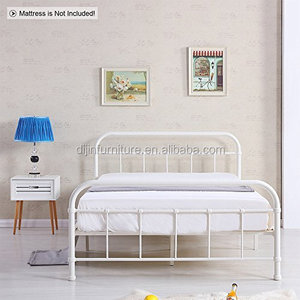 4FT6 Double Vanessa <strong>Vintage</strong> Cream Metal <strong>Bed</strong> <strong>Frame</strong> - Product Image 4