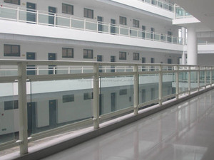 Aibaba china <span class=keywords><strong>schoool</strong></span> furniture 12 mm cover tempered glass railing stair railing - Product Image 1