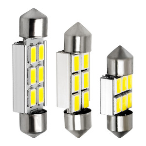 FESTOON Bóng Đèn <span class=keywords><strong>LED</strong></span> <span class=keywords><strong>CANBUS</strong></span> 31Mm 36Mm 39Mm 6 SMD 5630 5730 Đèn Vòm Ô Tô C5W Không Lỗi Đèn Đọc Sách Trên Nóc Bản Đồ Nội Thất Ô Tô Màu Trắng 12V - Product Image 2