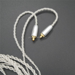 หูฟังแบบครอบหู MMCX 6N,สายหูฟัง Earbud ทดแทน Silvered MMCX SE215สำหรับ Shure/Westone/Sonny SE535/SE325/UE900 - Product Image 3