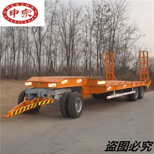 24 tons excavator trailer with climb ramp for tractor