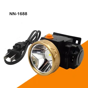 공장 직접 가격 LED 충전식 강한 헤드 라이트 긴 샷 야외 디밍 헤드 손전등 광부 램프