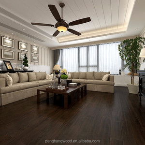Suelo de madera de ingeniería de tres capas de madera dura cepillada con alambre de roble negro de las mejores especies - Product Image 6