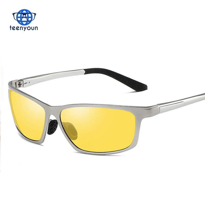 Водительские поляризационные солнцезащитные очки для ночного вождения мужские солнцезащитные очки с зеркальным покрытием винтажные уличные мужские очки