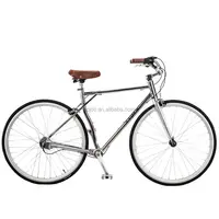 700C Sepeda Antik Modis Bahan Aluminium, Sepeda Balap Sepeda Tanpa Rantai Model Vintage