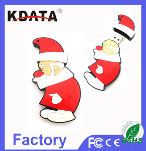 USB 2.0 Logo Personnalisé Lecteur Flash Avec De Noël Santa Claus Forme - Product Image 5