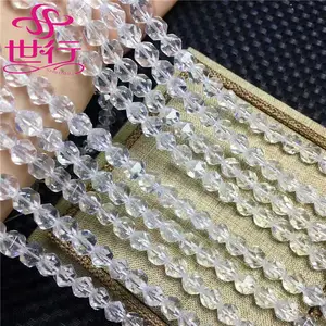 6Mm Chất Lượng Hàng Đầu Mặt Trắng Crystal Beads Đối Với Trang Sức Làm