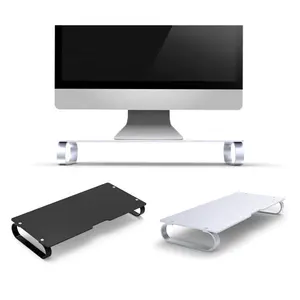 Hochwertiger Luxus-LCD-PC-Monitor-Stand-Riser für iMac Laptops Desk Organizer