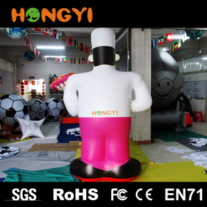 Popular gigante inflable <span class=keywords><strong>chef</strong></span> historieta modelo PVC replica inflar personas para la publicidad evento - Product Image 4