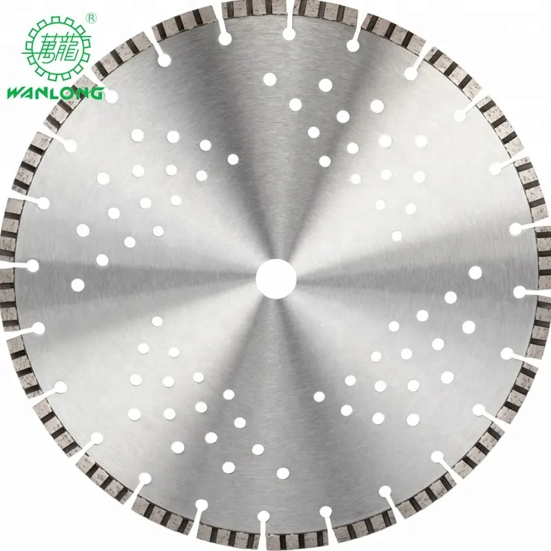 Wanlong laser welding diamond band cutter marble stone cutting circular saw blade for concrete cutting