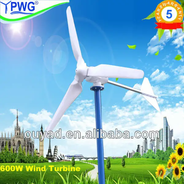 standard 600w turbina de vento gerador