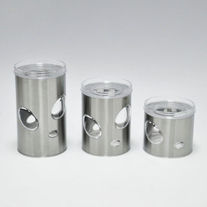 Oval Shaped Decorative <b>Airtight</b> Plastic Kitchen Spice Storage Canister - Product Image 4