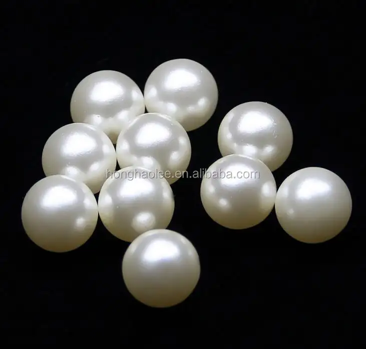 Perles de fleur ivoire en résine ABS, lot de 50, 2000 pièces/8mm, fausses perles, pour conception de bijoux, décoration, ScrapBooking