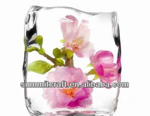 transparente en el interior de <span class=keywords><strong>la</strong></span> flor artificial de acrílico del bloque de hielo - Product Image 1