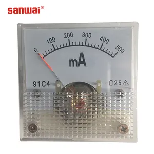 China factory high quality micro analog ammeter 4.4*4.4cm mini panel meter for solar fence guard