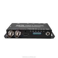 Convertidor de Señal Analógica a Digital DVI VGA Componente Compuesto S-video YPbPr CVBS a SDI HDMI con Escalado Vertical