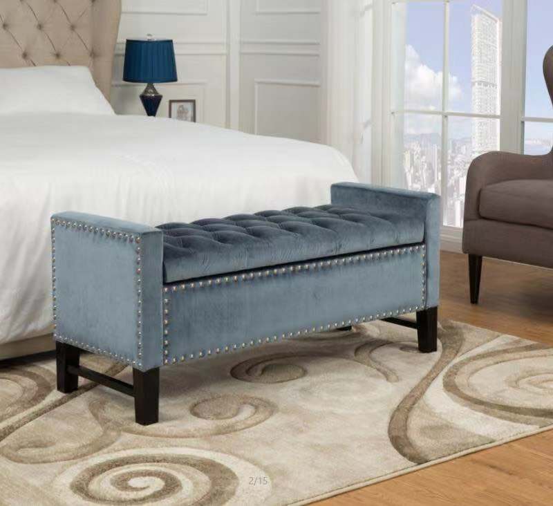 Новый дизайн, современный роскошный табурет в американском стиле, оттоманка, скамейка для спальни