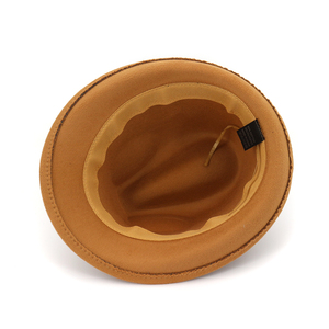 Sombrero de fieltro con plumas para hombre y mujer - Product Image 3