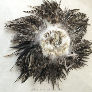 Wholesale15-20cm Chất Lượng Cao Grey Chinchilla Úc Dậu Lông Gà Trống Yên Lông Cho Khiêu Vũ Trang Phục - Product Image 3