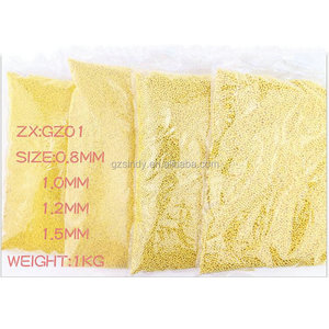 Microbolas de Metal de 1KG, cuentas doradas/Plateadas de 0,8mm/1mm/1,2mm/1,5mm - Product Image 4
