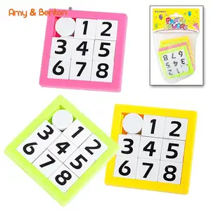 Giochi educativi per bambini numero di plastica scorrevole puzzle set
