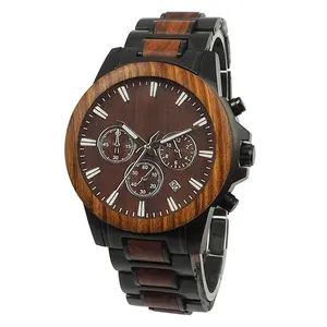 Shenzhen mejor vendedor reloj de los hombres de moda de su propia marca de moda reloj de madera