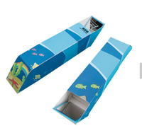 2019 Jouets éducatifs BRICOLAGE Papier Tube Télescope Mini Pliant Carton Périscope pour Enfants
