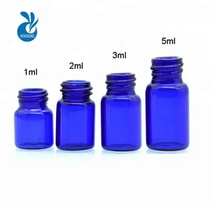 Маленькая стеклянная бутылка для образцов духов, прозрачные синие янтарные стеклянные флаконы, 1 мл 2 мл 3 мл 5 мл 8 драм 1 мл 2 мл 4 драм, высокое качество