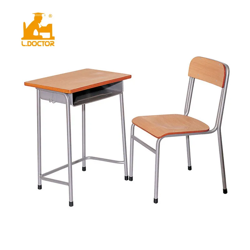 Middle plywood furniture desk school sets student table and chair top for sale