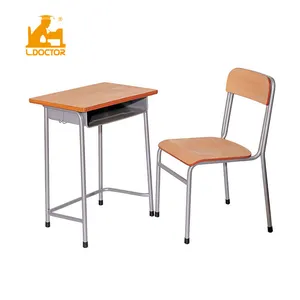Medio compensato mobili scrivania set di scuola studente tavolo e sedia top per la vendita