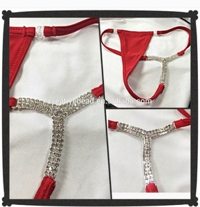 Venta caliente filas dobles en forma de Y Rhinestone Bikini conector traje de baño joyería hebilla para Bikini - Product Image 6