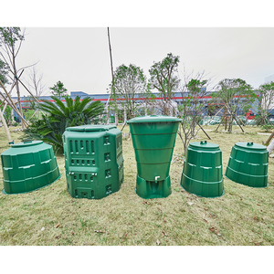 Seau à déchets alimentaires en plastique pour jardin de 150 L, bac à compost - Product Image 4
