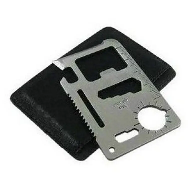 Car accessories Multi Tool 11 in 1 Wallet Thin Survival Pocket Credit Card Knife Card