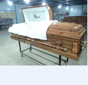 RED CEDAR funeral casket and cardboard coffin beds