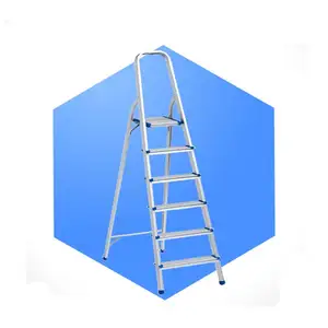 attic ladder 6-Step Aluminum Left Handrail Step Ladder Fiberglass Stepladder