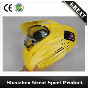 Équipement de Paintball jaune Anti-buée Double teinture thermique lentille <span class=keywords><strong>I4</strong></span> <span class=keywords><strong>masque</strong></span> de Paintball intégral - Product Image 2