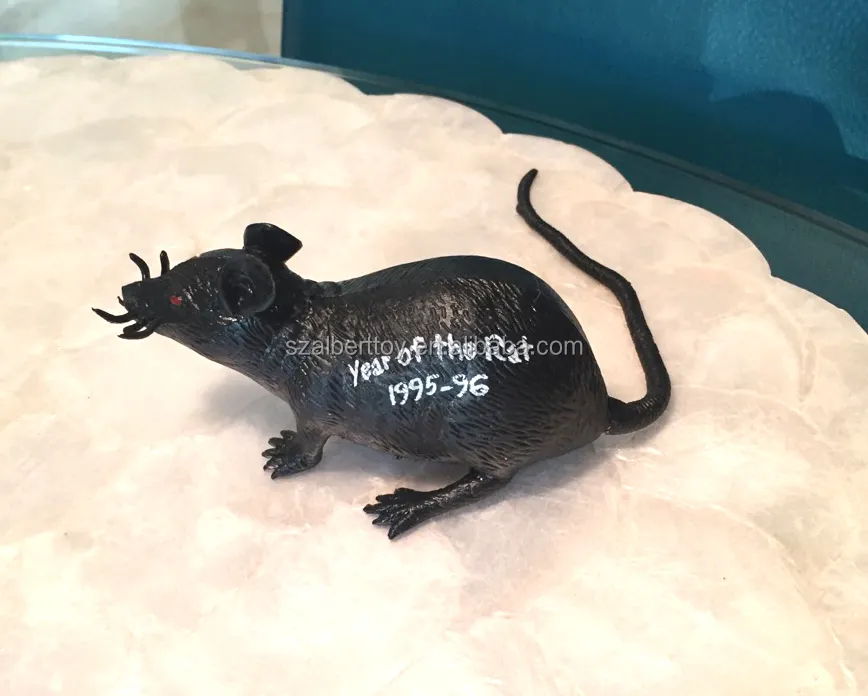 De plástico suave rata para mascotas de juguete