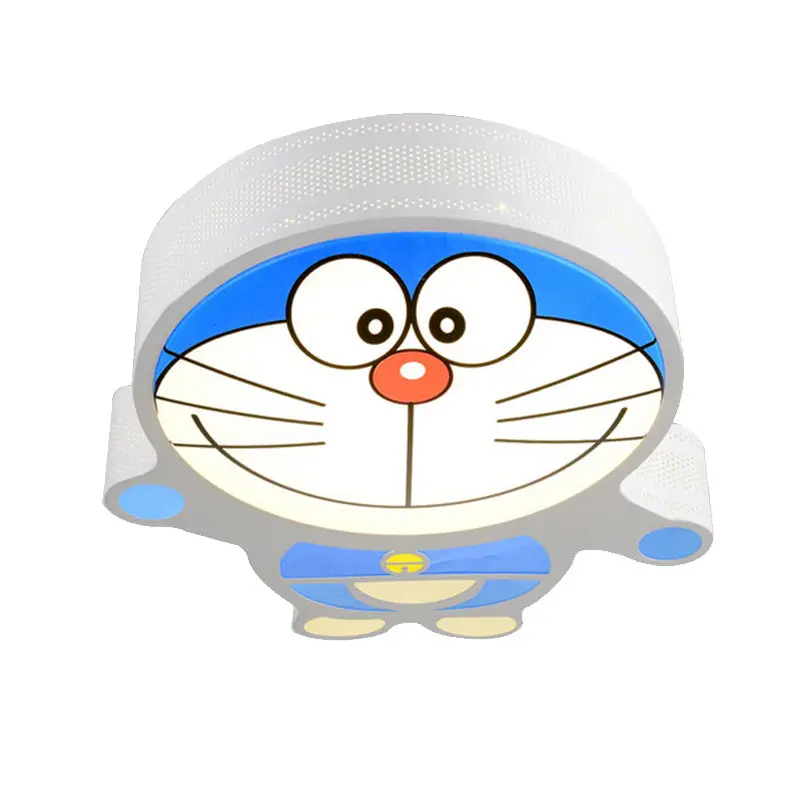 Ev çocuk yatak odası süper parlak Led tavan lambası fikstürü Doraemon modeli Led ay yıldız lambası karikatür hayvan tavan lambası