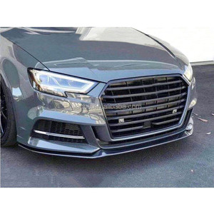 Spoiler Anteriore in Fibra di Carbonio per <span class=keywords><strong>Audi</strong></span> <span class=keywords><strong>A3</strong></span> Sline S3 <span class=keywords><strong>Berlina</strong></span> 4 Porte (Non <span class=keywords><strong>A3</strong></span> Standard) 2017 2018 Decorazione Paraurti - Product Image 4