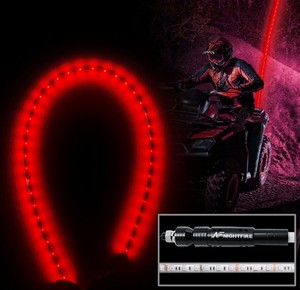 Antenne lumineuse LED blanche de 5 pieds, drapeau <span class=keywords><strong>Polaris</strong></span> RZR tout-terrain - Product Image 6