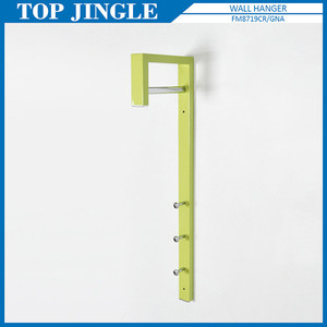 ราวแขวนผ้าติดผนังพร้อมตะขอสีเขียวอเนกประสงค์ - Product Image 1